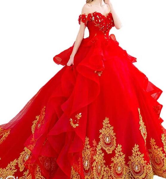 عکس لباس عروس نارنجی
