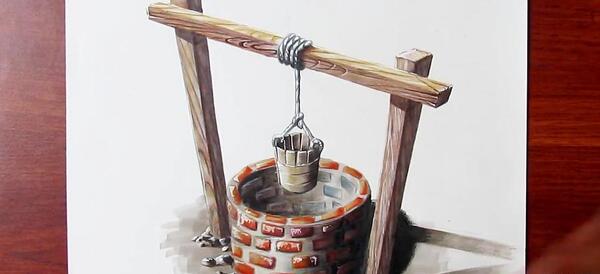 عکس سه بعدی چاه