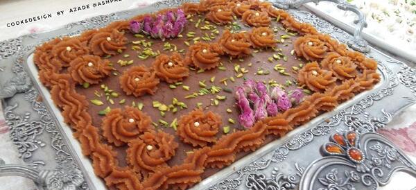 عکس حلوا سه آرد مجلسی
