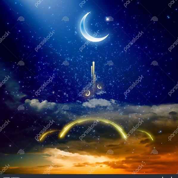 عکس غروب ماه رمضان