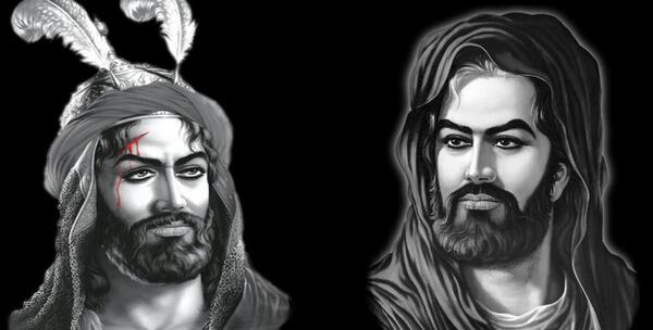 عکس چهره امام حسین