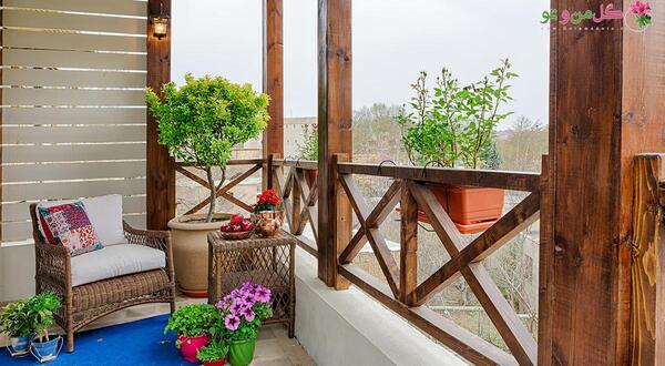 عکس ایده برای گلخانه در بالکن