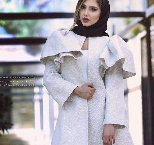 عکس مدل مانتو دخترانه سفید