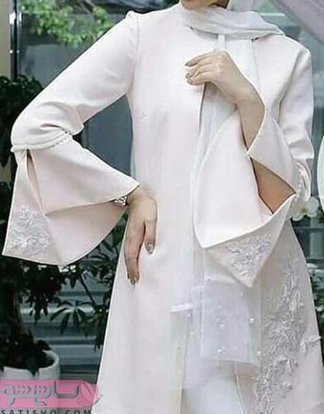 عکس مدل مانتو دخترانه سفید