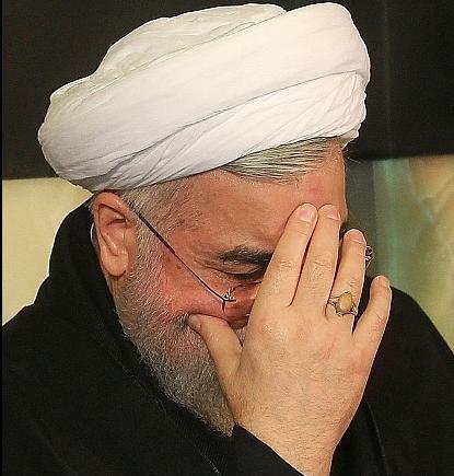 عکس گریه حسن روحانی