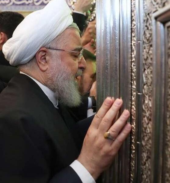 عکس گریه حسن روحانی