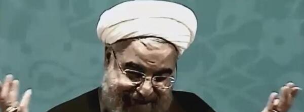 عکس گریه حسن روحانی
