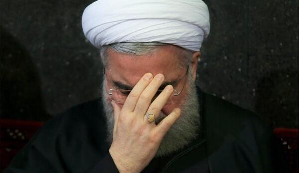 عکس گریه حسن روحانی