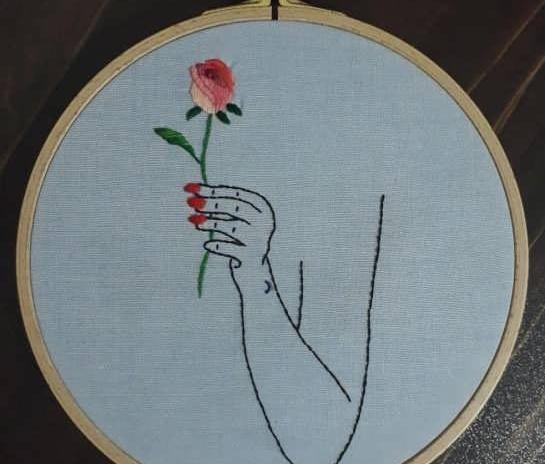 عکس ایده طرح گلدوزی ساده