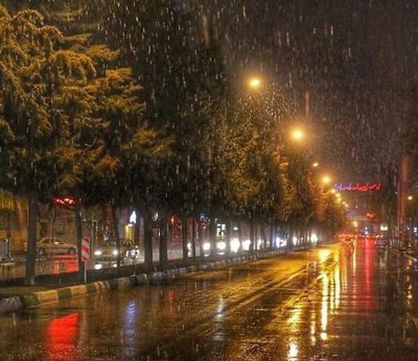 عکس باران و برف