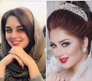 عکس قبل آرایش عروس چقدر قشنگه