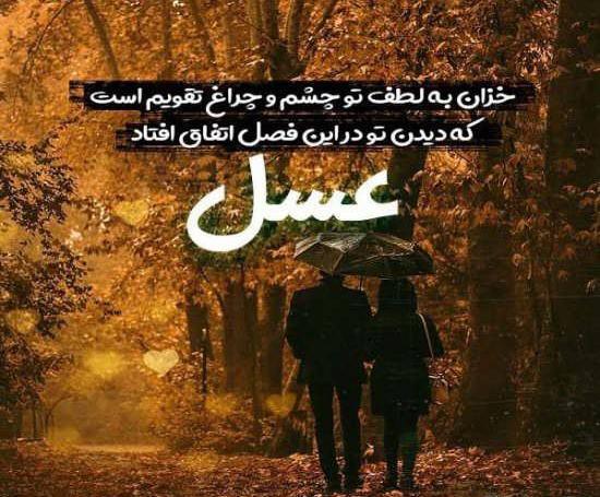 عکس نوشته درمورد اسم عسل
