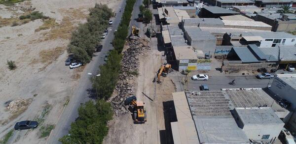 عکس هوایی لارستان