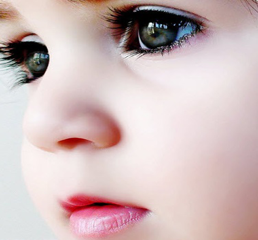 عکس نوزاد دختر چشم رنگی