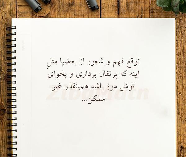 عکس نوشته تیکه دار شعور