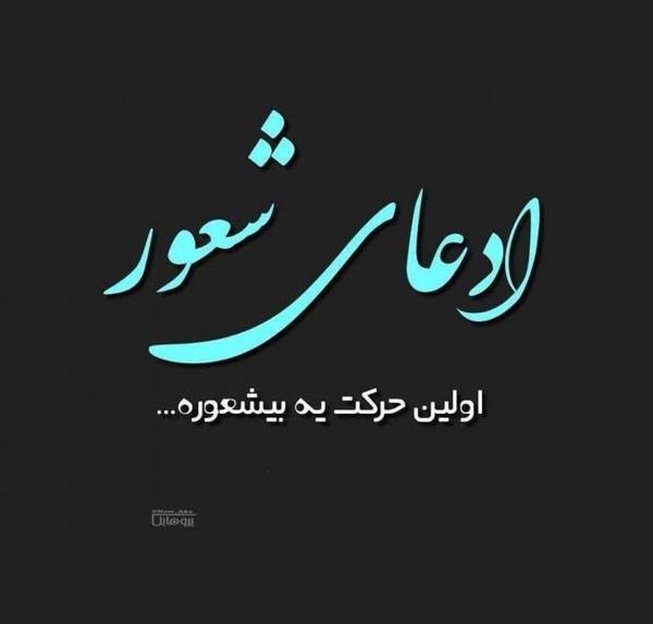 عکس نوشته تیکه دار شعور