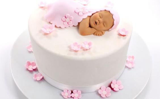 عکس کیک تولد پسرانه نوزاد