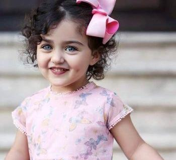 عکس نوزاد دختر مو مشکی