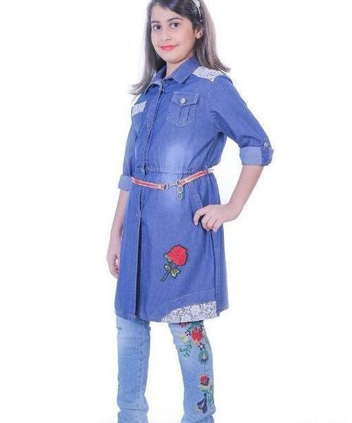 عکس مانتو لی بچه گانه