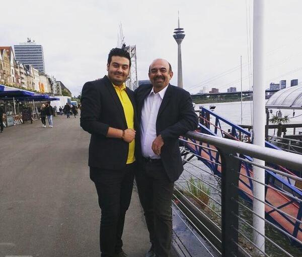 عکس امیرحسین افتخاری و دوست دخترش