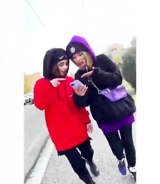عکس دونفره نیکا و دیانا