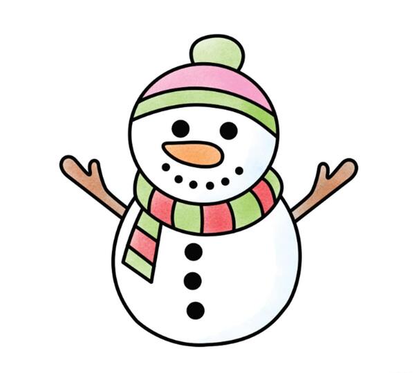 عکس آدم برفی خوشحال