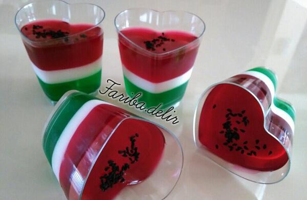 عکس ژله در ظرف یکبار مصرف