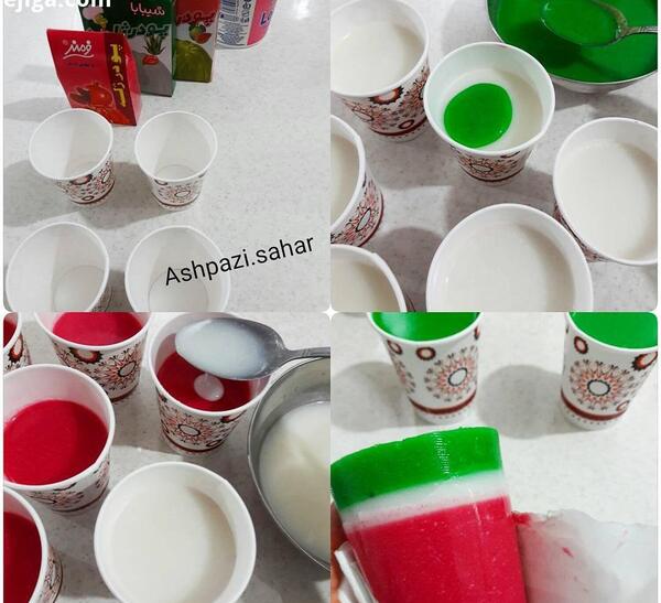 عکس ژله در ظرف یکبار مصرف
