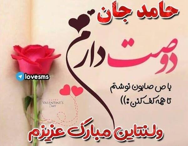 عکس حامد جان ولنتاین مبارک