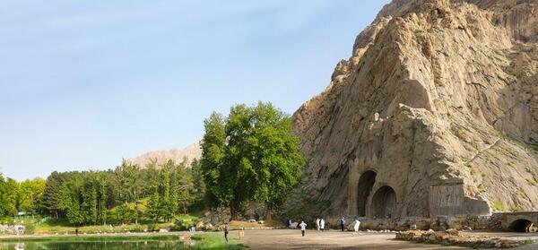 عکس هوایی طاق بستان