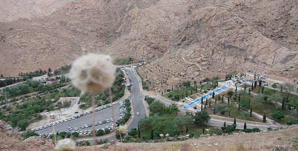 عکس هوایی طاق بستان