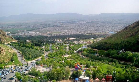 عکس هوایی طاق بستان