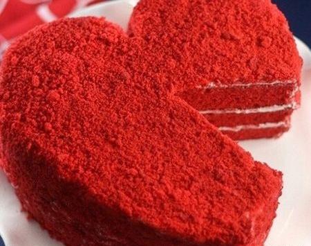 عکس کیک تولد قرمز