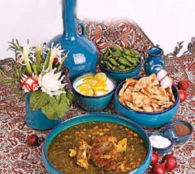 عکس ابگوشت سبزی