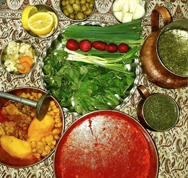 عکس ابگوشت سبزی