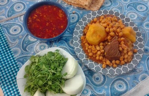 عکس ابگوشت سبزی