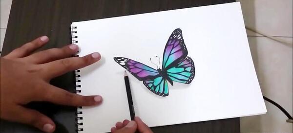 عکس پروانه طراحی شده