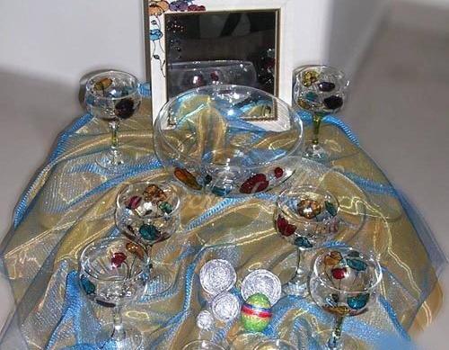 عکس ایده هفت سین با حباب شیشه ای