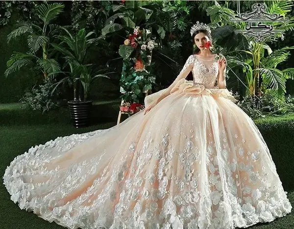 عکس شکوفه روی لباس مجلسی
