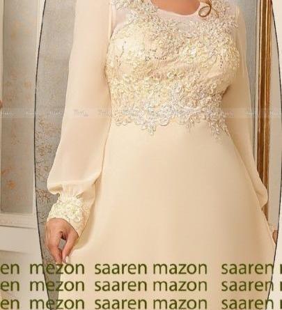 عکس شکوفه روی لباس مجلسی