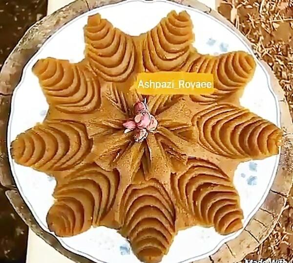 عکس تزیین حلوا مجلسی
