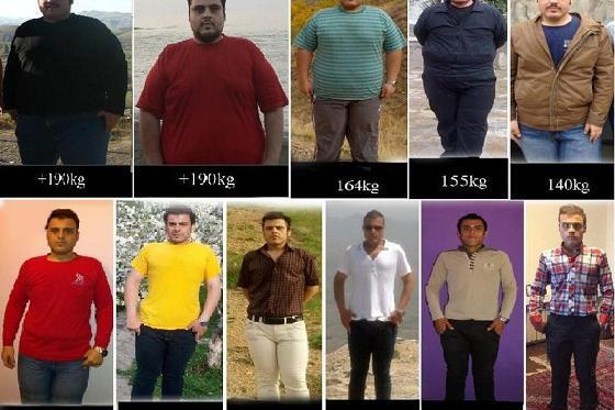 عکس های قبل و بعد از رژیم لاغری ایرانی