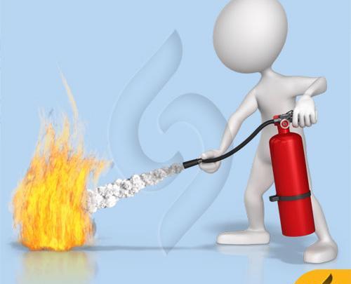 عکس استیکر آتش