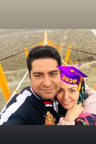 عکس آزاده نامداری همسرش