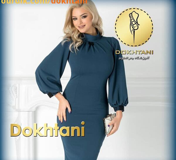 عکس لباس مجلسی یقه ایستاده