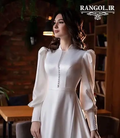 عکس لباس مجلسی یقه ایستاده