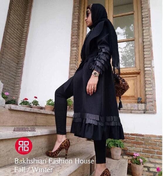 عکس مدل مانتو جدید مشکی