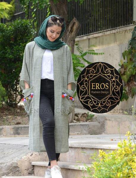 عکس مدل مانتو جلو باز لاکچری