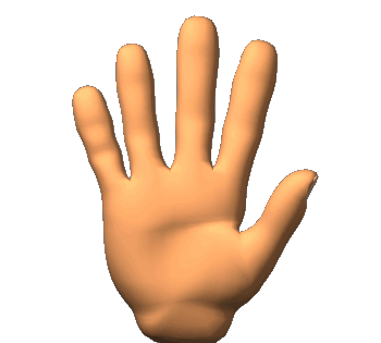 عکس استیکر دست