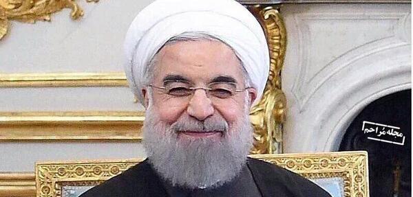 عکس خنده ی روحانی